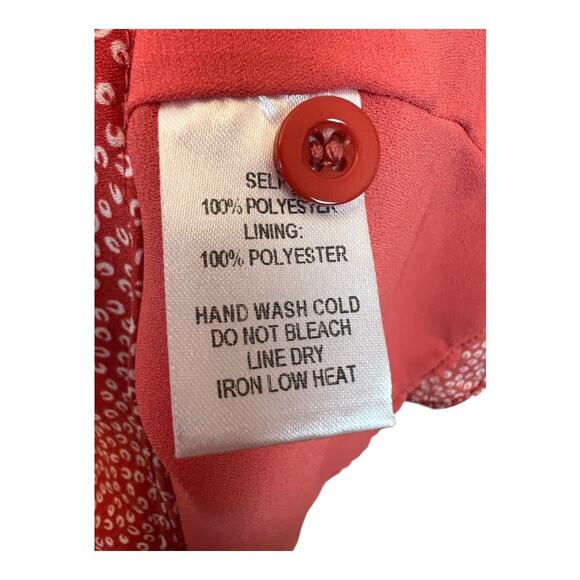 Lulus Lulu's Castana Rust Red Button Up Skater Dress Size XS Mini Tie Back Flare - Picture 5 of 6